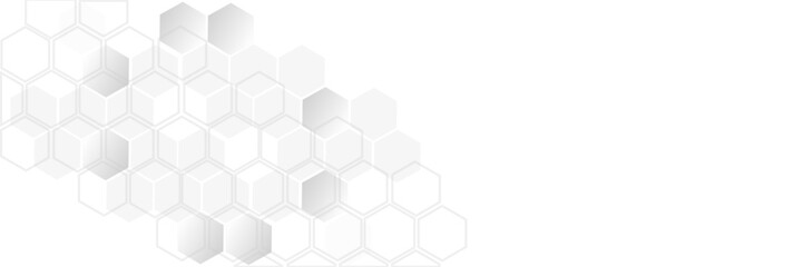 Vector modern simple geometric pattern design. Overlay hexagon shapes graphic element. Medical, technology or science design