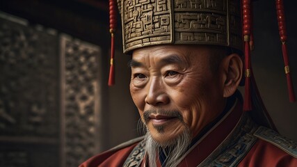 Fototapeta premium a Chinese government official during the royal period