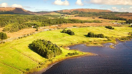 Naklejka premium Beautiful Connemara National Park in the County Galway in Ireland