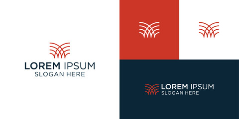 WM MW, W, M Abstract Letters Logo Monogram