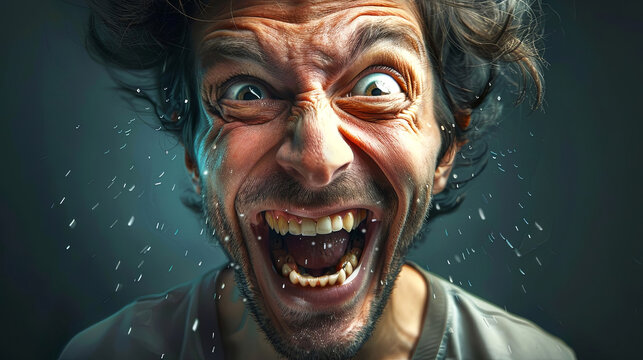 Experience the thrill and intensity in this captivating close up.