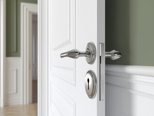 Obraz premium Open Door with Handle.