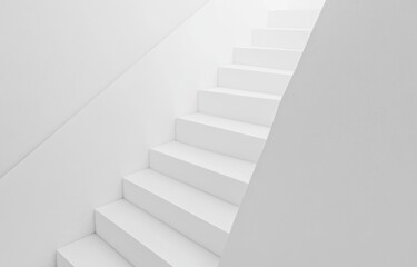 Obraz premium White Staircase.