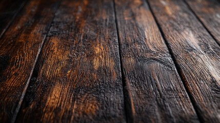 Obraz premium Dark maple wood surface with polish