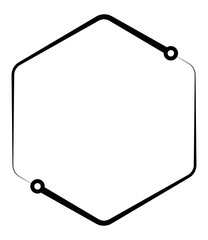 hexagon Circuit transparent background
