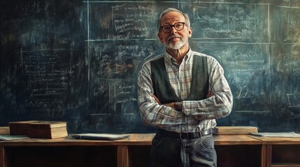Teacher engaging with students in an interactive classroom setting, vibrant learning environment, diverse group of eager learners, inspiring academic atmosphere, focused on education.
