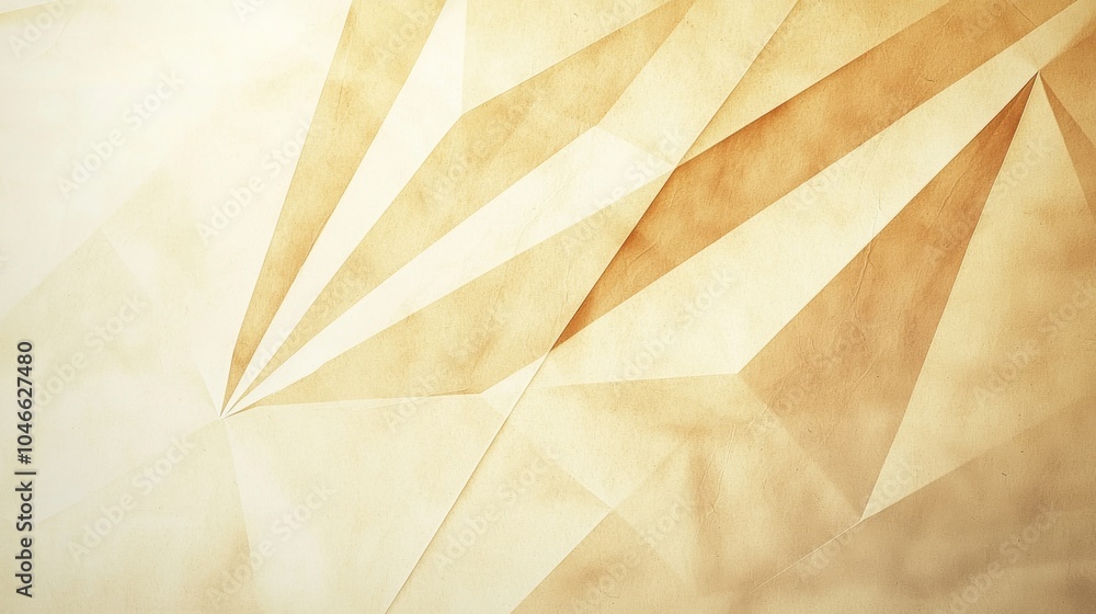 Aufkleber geometric background featuring folded paper creating dynamic shapes with a vintage paper texture. th