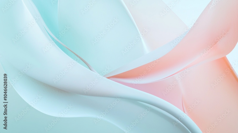 Poster minimalist abstract background with smooth, flowing lines creating a sense of elegance and movement.
