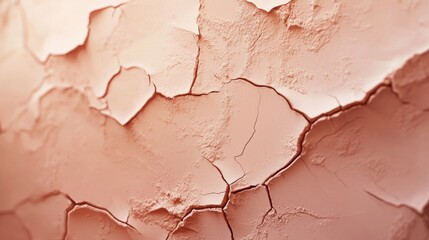 Fototapeta premium Cracked, dry earth symbolizes harsh arid conditions, drought, climate change, and global warming, showing the beauty and fragility of nature