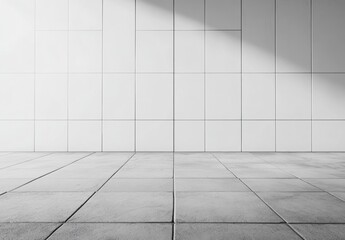 Fototapeta premium White Tile Wall.