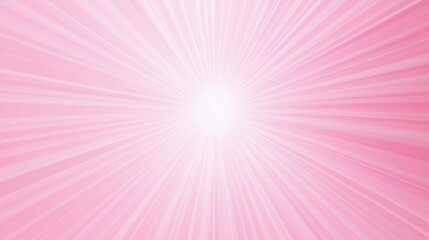 Photo of, Pink background with minimalist sunburst designs for design, banner template