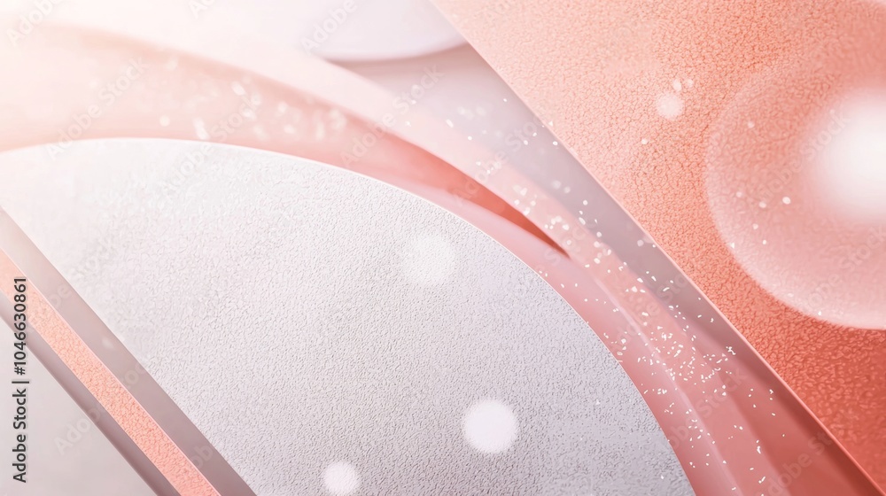 Poster elegant pink and white geometric background with a modern look and subtle bokeh effect, perfect for 