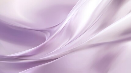 Obraz premium Smooth, shiny lavender satin fabric is flowing and forming elegant waves, creating a luxurious and sophisticated visual