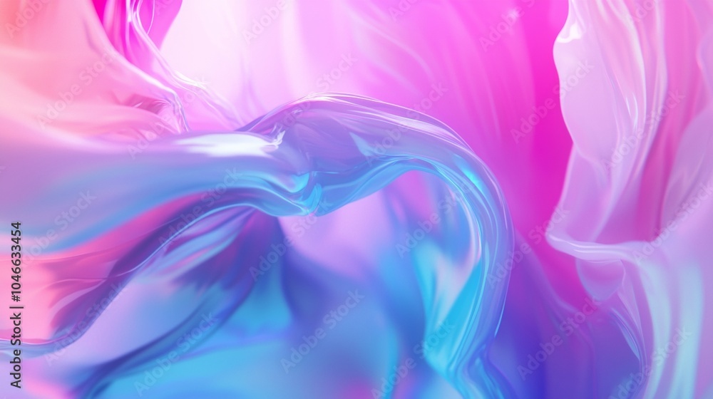 Poster abstract background with beautiful vibrant colors forming fluid shapes with a smooth texture. perfec