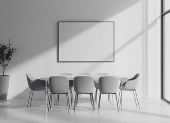 Minimalist Dining Room.