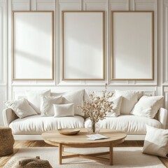 Fototapeta premium Modern Living Room Mockup.