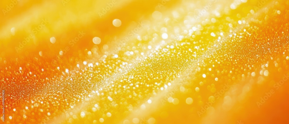 Poster abstract texture with golden hues and sparkling lights in a soft focus, creating a warm and inviting
