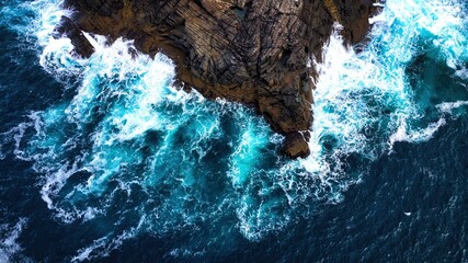 Malin Beg at the west coast of Ireland in Donegal - breathtaking coastal landscape that beautifully...
