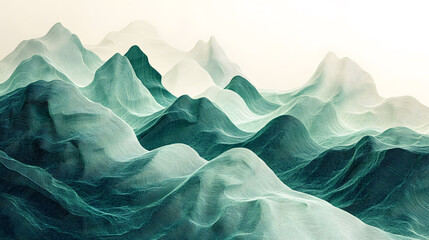 Naklejka premium Abstract mountain landscape