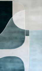 Geometric and Organic Doodle Tile and Carpet Designs with White Borders | Hand-drawn, Abstract, Floral, and Symmetrical Patterns in Soft Pastel and Earth Tones