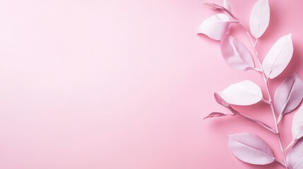 Fototapeta premium Photo of, Pink background with minimalist typography and lettering for design, banner template