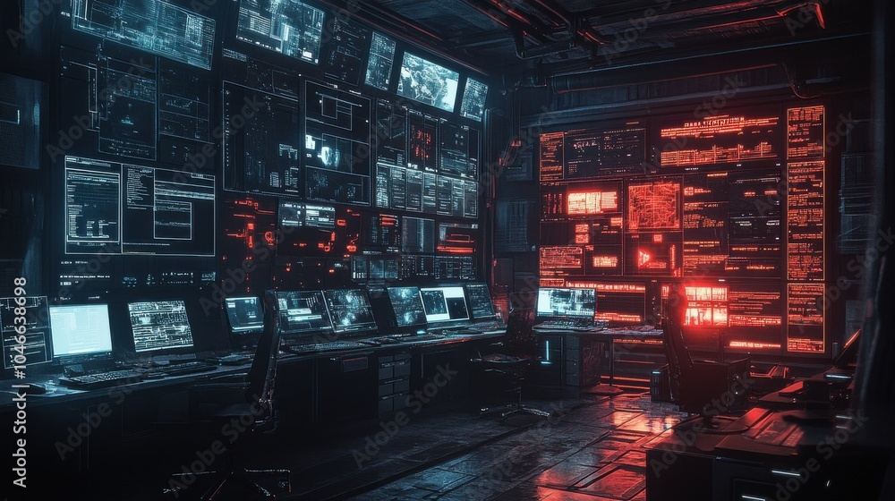 Aufkleber digital security center with multi-layered protection systems.