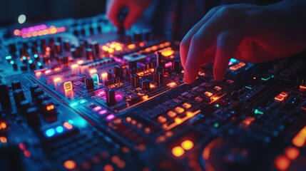 Obraz premium Electronic tech showcase with live demonstrations.