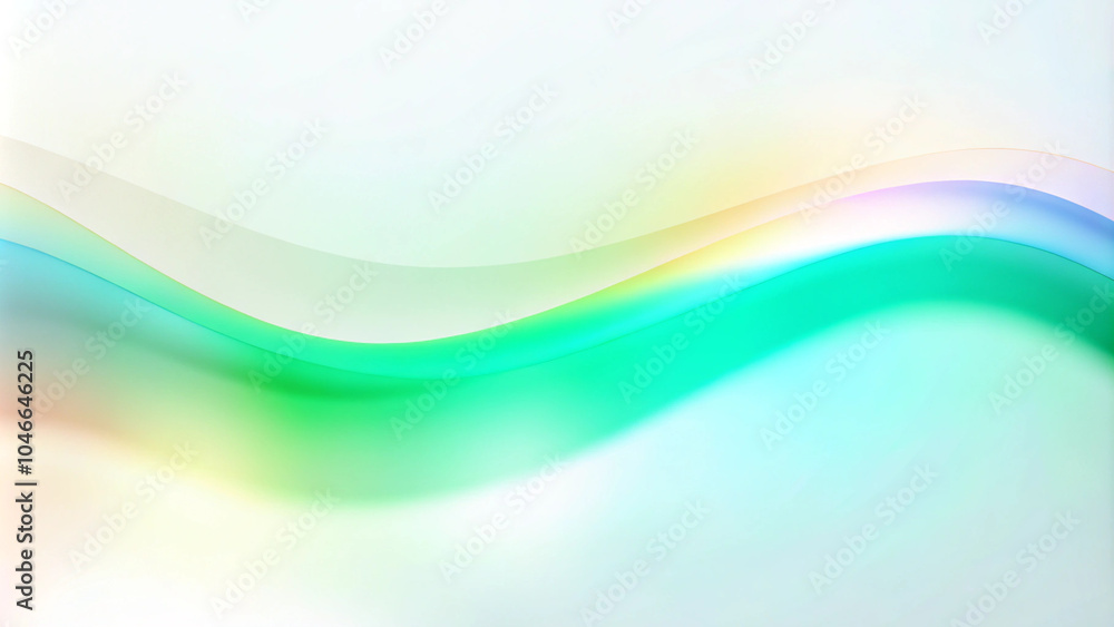 Leinwandbilder Abstract colorful wave background, simple clean background image for PowerPoint. abstract soft gradient green background with lines. Abstract background with green gradient waves.