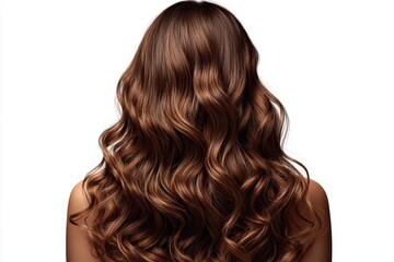 Fototapeta premium A woman with long brown hair