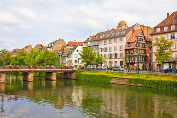 Fototapeta premium Old town of Strasbourg city, France.