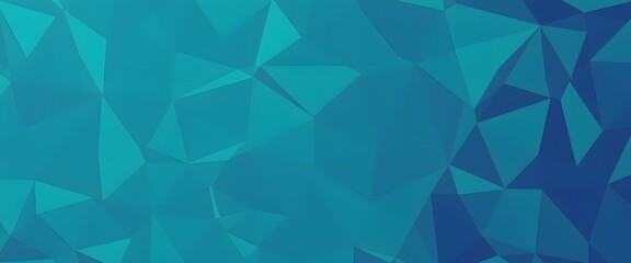 Obraz premium Teal Cyan Polygon Background
