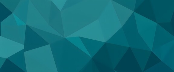 Fototapeta premium Teal Blue Polygon Background
