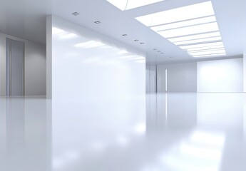 Obraz premium White Room Interior.
