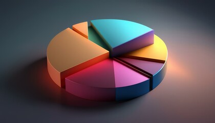 Pie charts can simplify demographic data representation.  