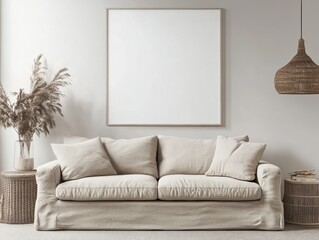 Minimalist Living Room Mockup.