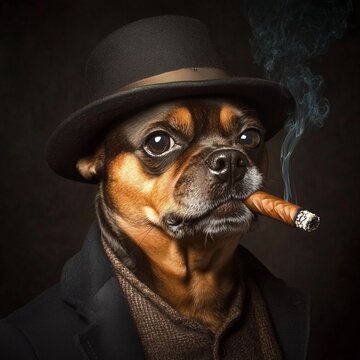 Dog Cigar Images – Browse 2,975 Stock Photos, Vectors, and Video