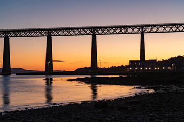 Fototapeta premium Sunrise at the Forth Rail Bridge Scotland