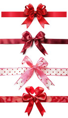 Red and Pink Ribbon Bows: Gift Wrapping Ideas