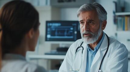 Doctor Explaining Blood Pressure Results to Patient