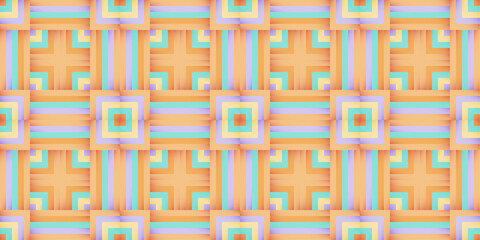 Pastel Grid: A Soft Geometric Harmony