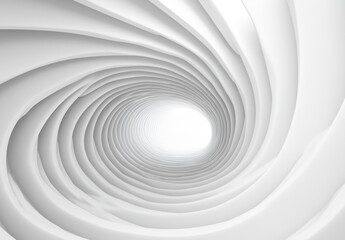 Obraz premium White Spiral Tunnel.
