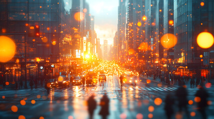 PHOTOGRAPHY CITYSCAPE, CITY VIEW, ZOOMED OUT, BACKGROUND BLUR, MODERN, TECH, DAYLIGHT