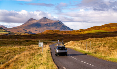 The road to Ulapool travelling the NC500 Scotland