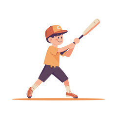 A boy swinging a baseball bat during practice