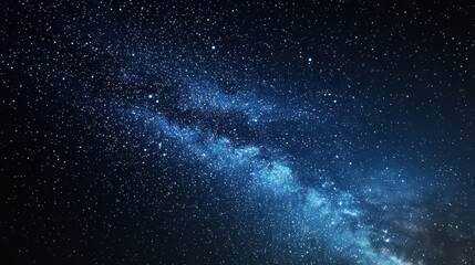 Obraz premium Bright abstract stars on a dark sky