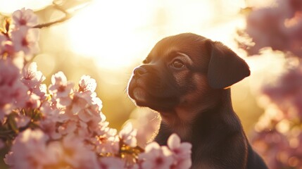 Puppy Sunset Bloom.
