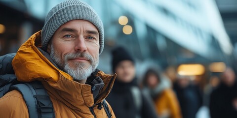 Endless line of people waiting for Black Friday store opening