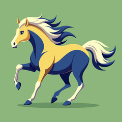 horse cartoon isolated on white