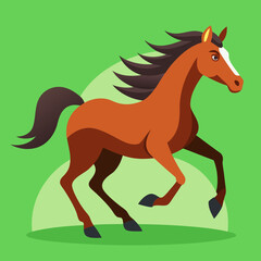 running illustration isolated