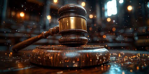 Digital Gavel Representing Law and Technology Integration in Legal Systems